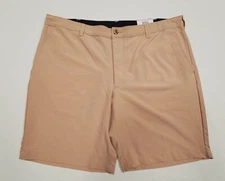 40 Club Room TECH Swiss Plage Tan STRETCH Classic Fit 9" ECO Poly Shorts 40"
