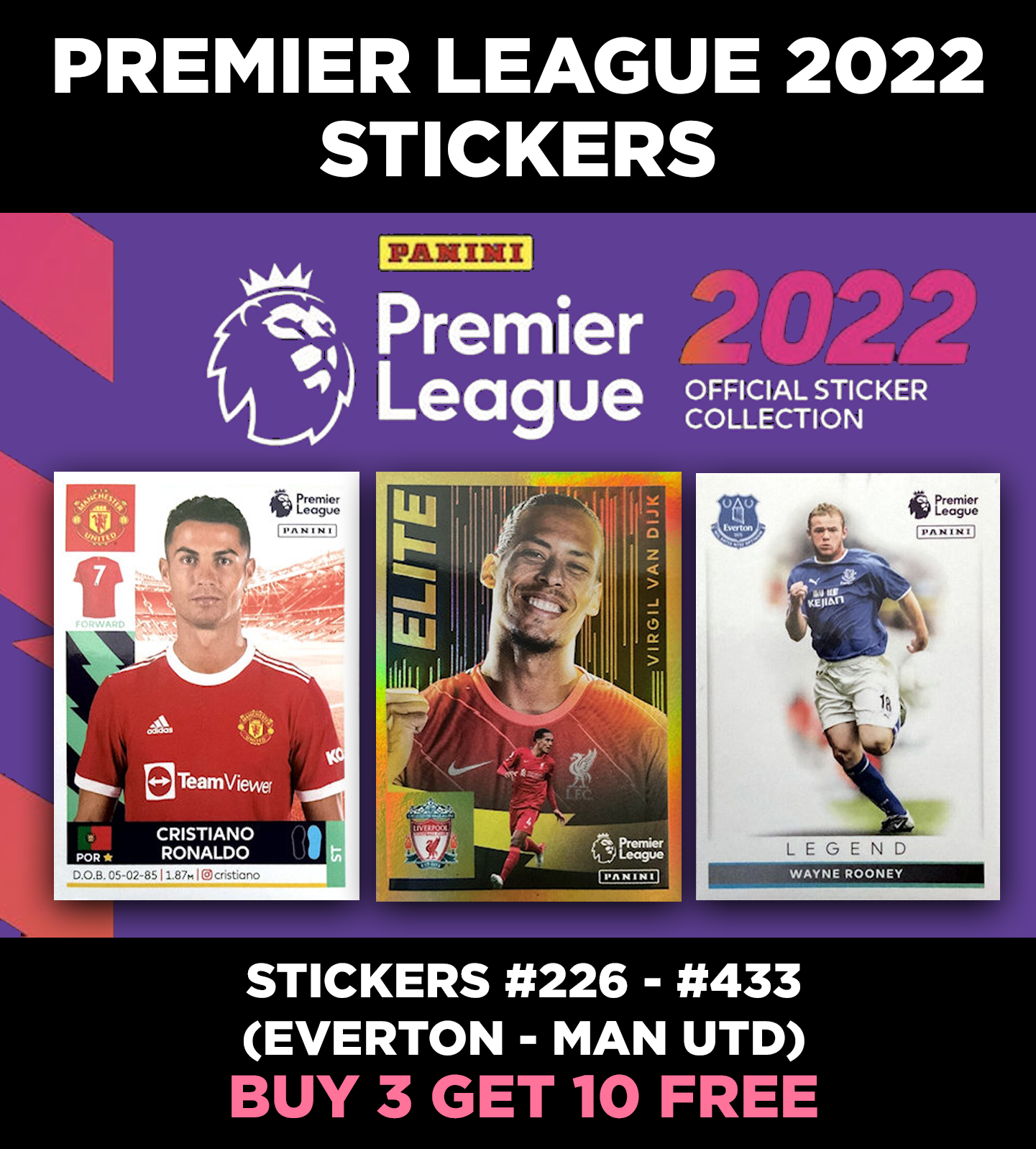 PANINI PREMIER LEAGUE STICKERS 2022 COLLECTION 226 433 ( EVERTON