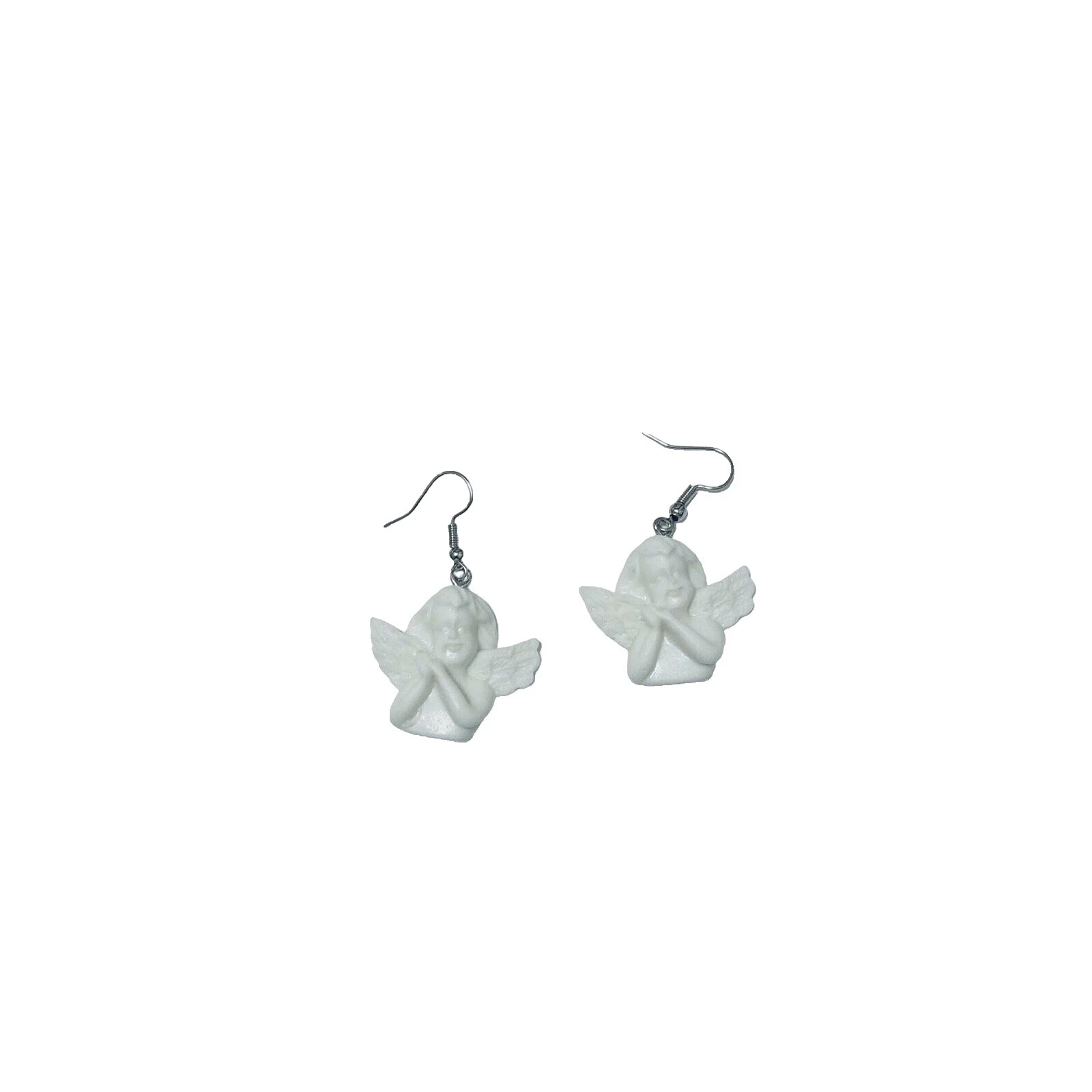 Pendientes de Moda Blanco de Resina