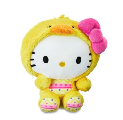Sanrio Hello Kitty Easter 8 Inch Yellow Chick Costume Stuffed Animal (NEW)