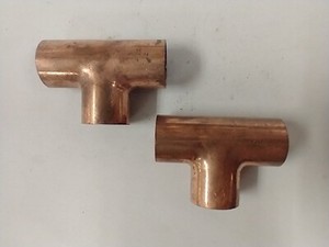 7/8" COPPER TEES (LOT OF 2)