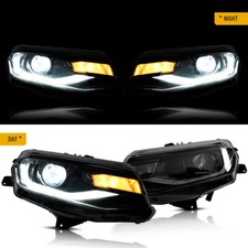 VLAND 2Pcs LED Projector Headlights For 2016-2018 Chevrolet Camaro LT SS ZL LS