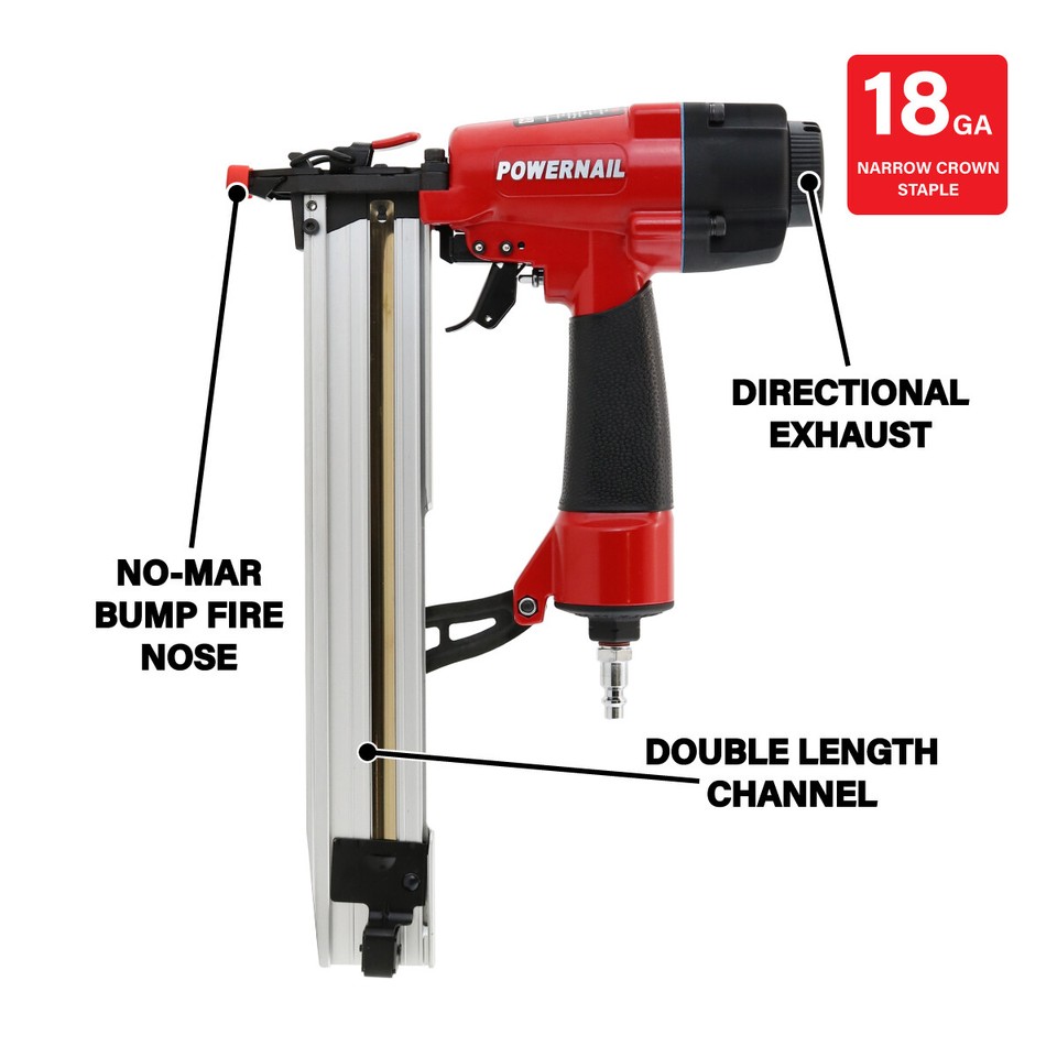 Powernail 1890U 18Gauge Underlayment Narrow Crown Stapler (Factory