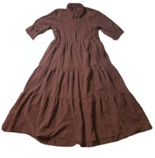Preowned- Zara 1/2 Button Front Pullover Peasant Dress Womens (Size XS)