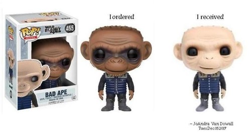 Bad Ape 3 75 Pop Vinyl Figure Tv Funko 455 War For The Planet Of The Apes Other Action Figures