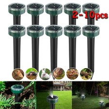2~10PCS Animal Repeller Solar Ultrasonic Mole...