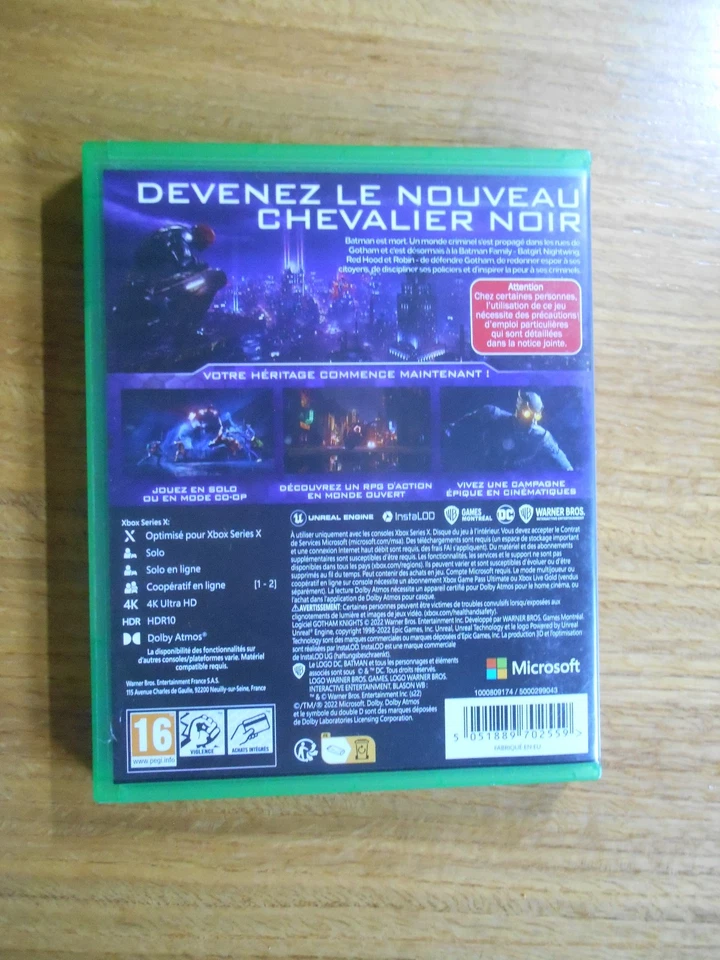 Xbox one serie X Gotham Knights jeux video edition jeu, photo 2 sur 3