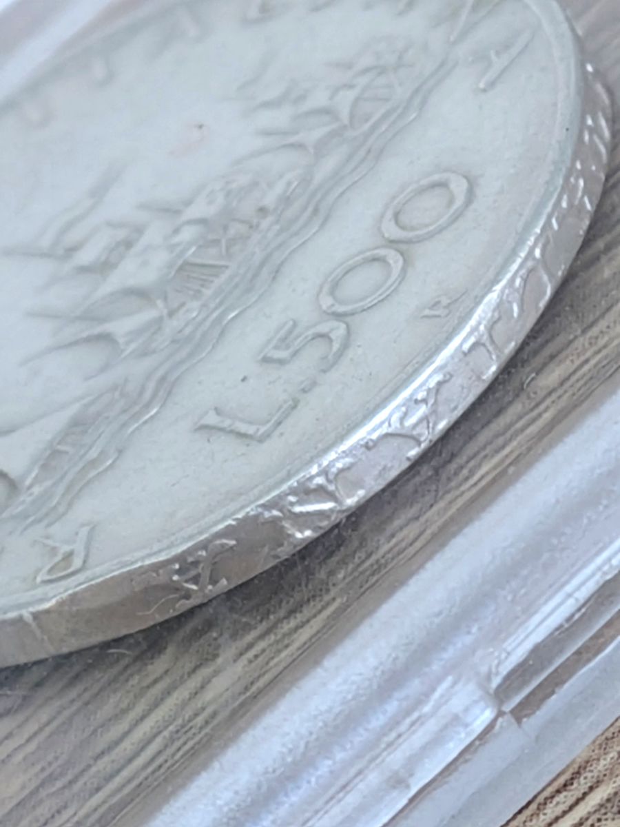 1961 Italy 500 Lira L500 Silver Coin Republica Italiana Columbus