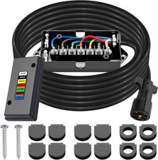 15 Ft Trailer Wiring Harness Kit Heavy Duty 7 Way Trailer Cord With 7 Pin Traile
