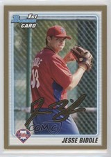 2010 Bowman Draft Draft Picks Gold Jesse Biddle #BDPP6 0b7
