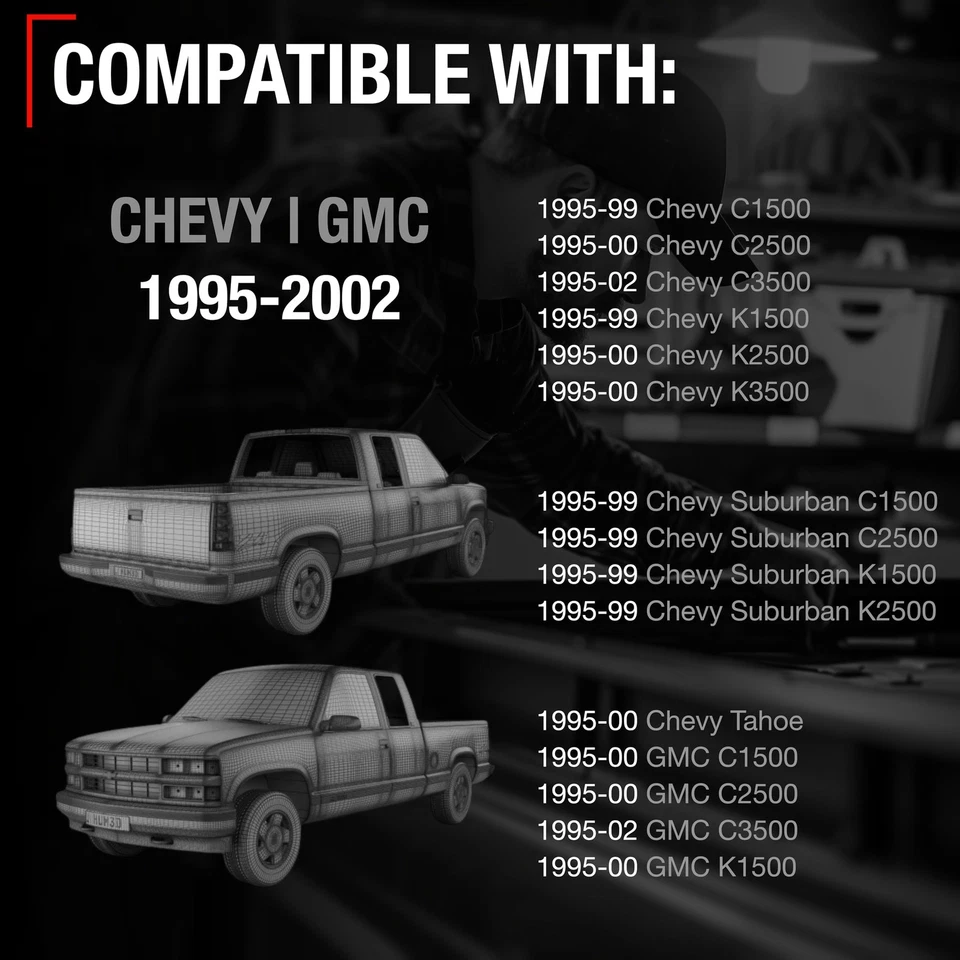 Manija de puerta interior, lado del pasajero para Chevrolet GMC C&K 1500, 2500, 3500 Foto 4 de 4