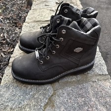 Harley Davidson Biker Motorcycle Boots Mens Size 12 Black D906040