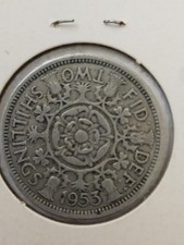 1953 British Florin Two Shillings Coin