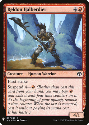 Keldon Halberdier #135 (LP) List Reprints LIST LIST Magic MTG