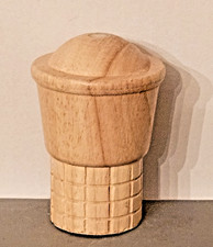 Melissa  Doug Magnetic Scoop  Stack Ice Cream Cone Replacement WOOD CONE Only