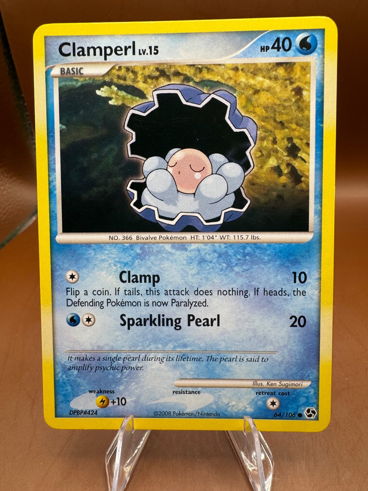 Clamperl 64/106 Great Encounters Pokemon TCG