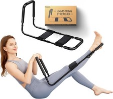 Hamstring Stretcher Knee Extension Pain Relief Adjustable Low Back Calf Leg