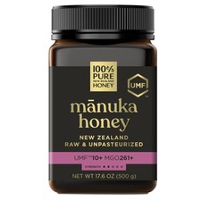 Manuka Honey UMF 10 MGO 261 100 Pure New Zealand 17.6 Ounce Pack of 1