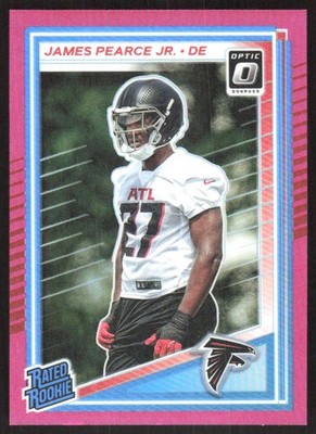 1942L 2025 Donruss #363 James Pearce Jr. Optic Rated Rookies Preview Pink