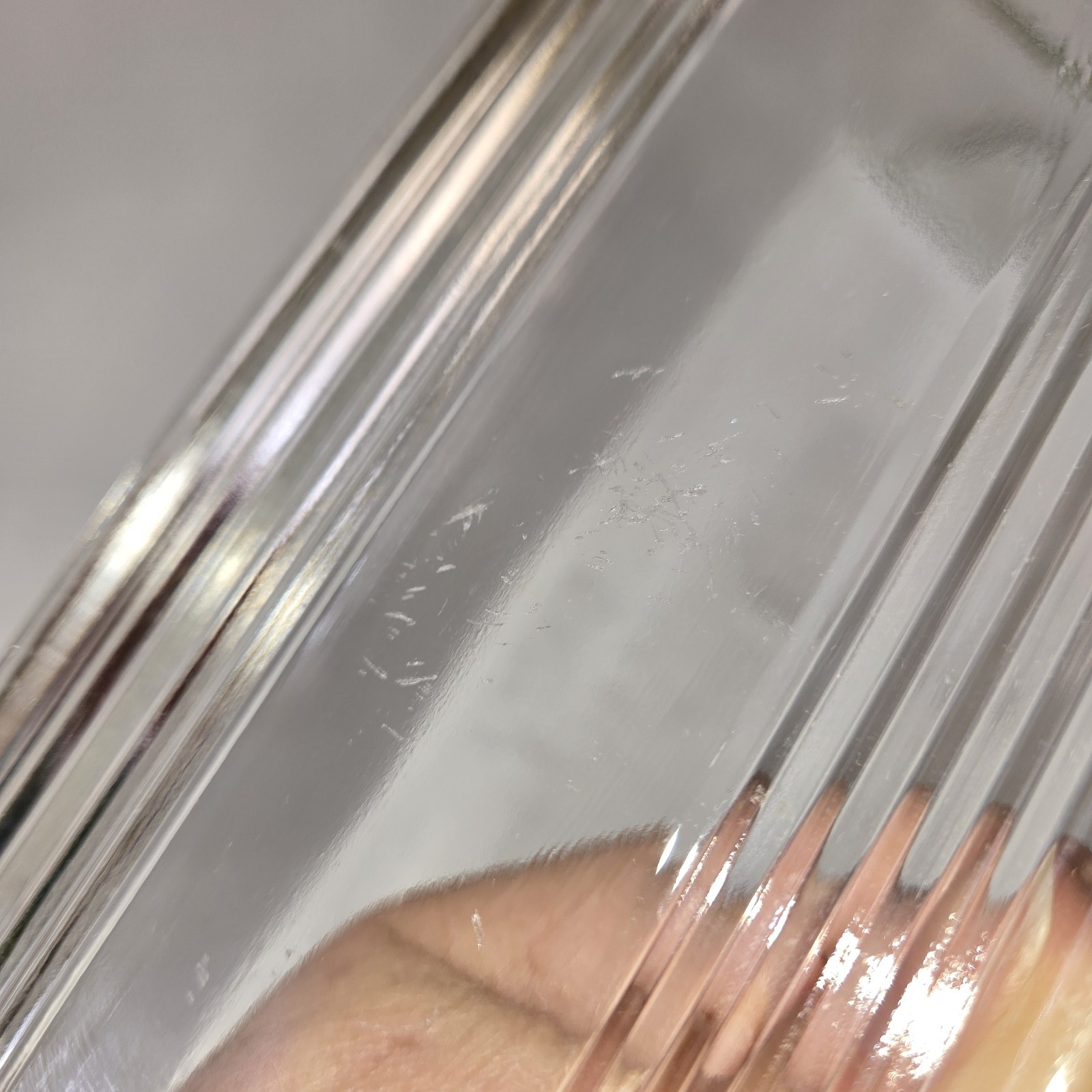 Clear Pyrex 502-B A36 Refrigerator DISH & LID T.M. USA