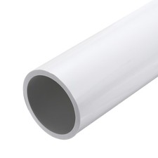 White PVC Rigid Pipe 76.6mm ID 90mm OD 12" High Impact, White