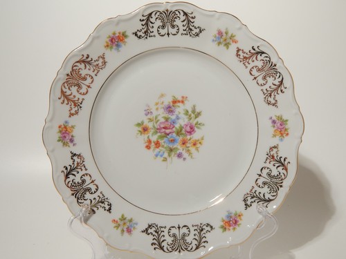 ANTICO SERVIZIO 8 PIATTI PORCELLANA BAVARIA SELTMANN W THERESIA BOUQUET DI FIORI - Foto 6 di 8