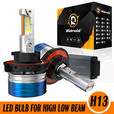 RIDROID H13 9008 LED Headlight Bulbs Kit High Low Beam Super Bright Canbus 6500K