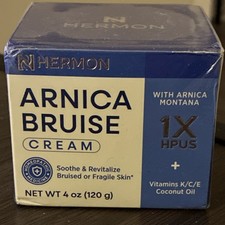 Hermon Arnica Bruise Cream 4 oz Homeopathic Arnica Montana 1X HPUS