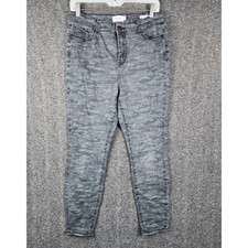 True Craft High Rise Skinny Jeans Womens 11 Grey Camo Stretch Denim