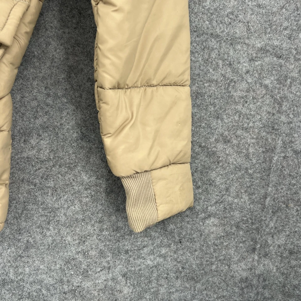 Vintage Walls Blizzard Pruf Jacket Mens X Small Tan Faux Fur Collar 70s - Image 3 of 4