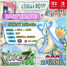 ✨6IV SHINY Milotic + EVS 🚀 POKEMON LEGENDS ZA ✨Online delivery⚡ALPHA