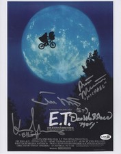Cast signed autographed 11x14 photo E.T JSA DeMeritt Thomas MacNaughton Wallace