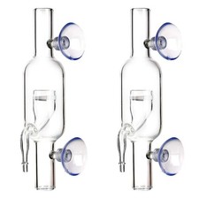 Glass CO2 Diffuser with Suctions Cups Aquarium Accessories Diameter 13mm 17mm
