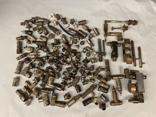 Huge Lot RF Ham Radio Coaxial Vintage Connectors Adapters Plugs 