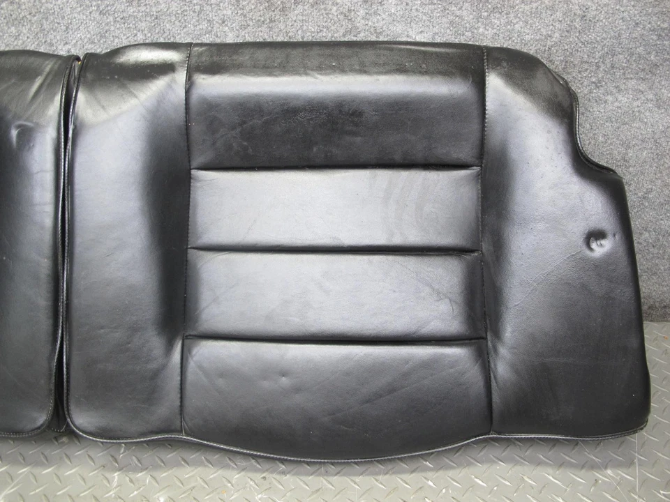 86-89 VOLKSWAGEN SCIROCCO MK2 ASIENTO TRASERO COJÍN INFERIOR CUERO NEGRO OEM Foto 4 de 4