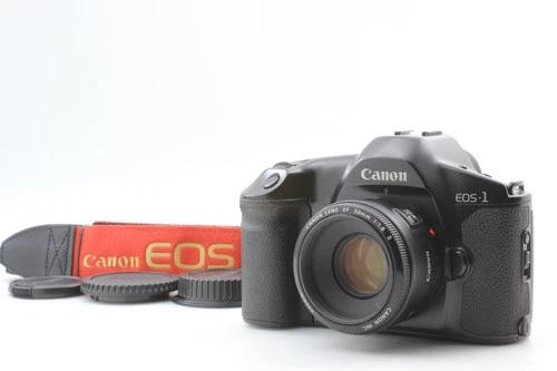 [EXC+5 w/Strap] Canon EOS-1 35mm SLR Film Camera EF 50mm F1.8 II Lens from JAPAN