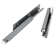 Design House 915710 Brookings Soft Close Glides for Bathroom - Silver