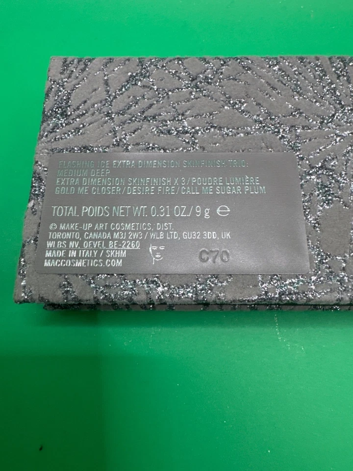 MAC Flashing Ice Extra Dimension Skinfinish Trio Medium Deep Palette - Image 3 of 4