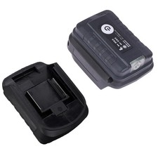 Battery-Adapter With LED-Light For 18V-Li-Ion Battery Dual USB-Output Converter