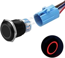 Latching Push Button Switch SPDT On Off Waterproof Metal