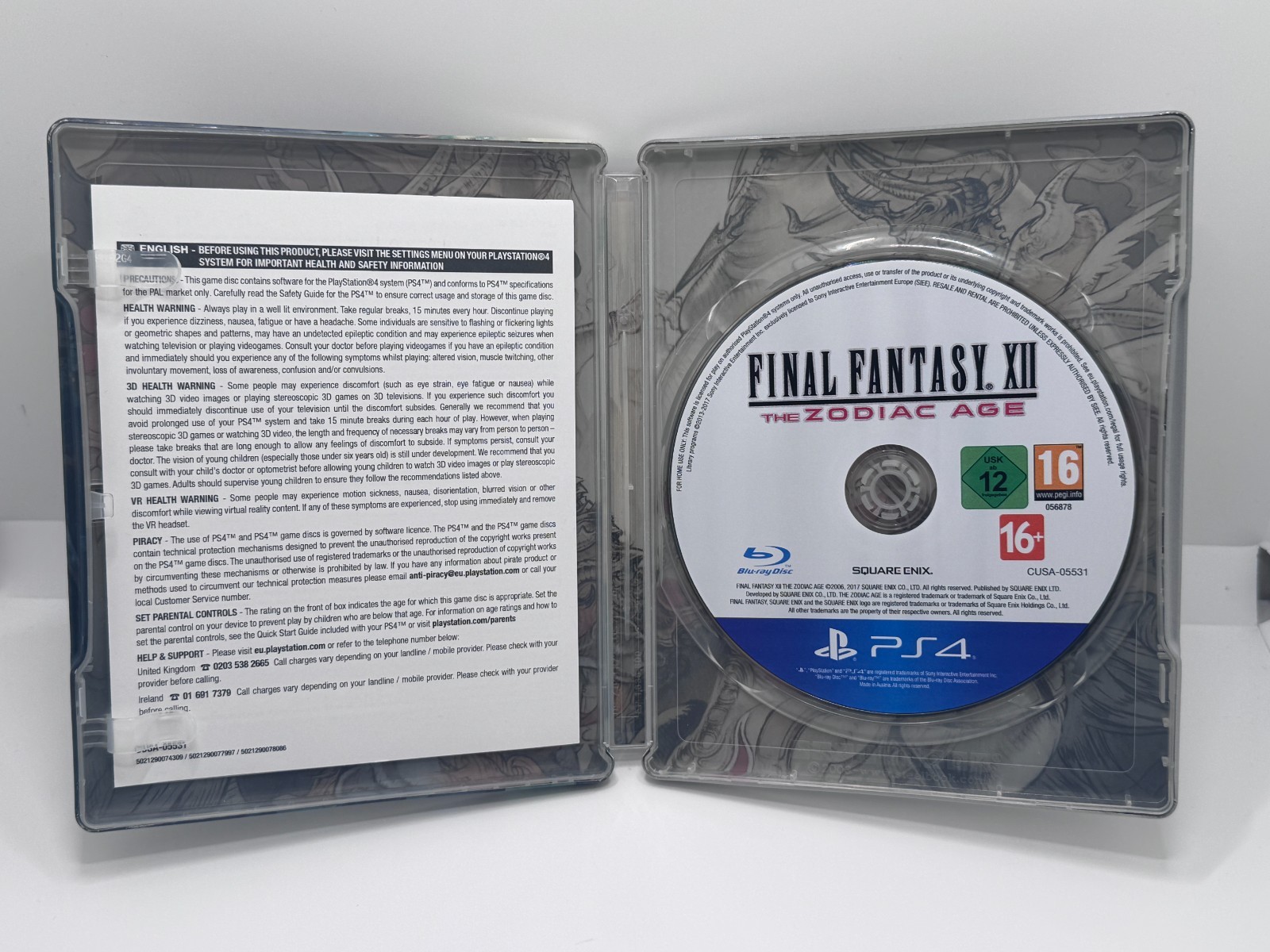 Final Fantasy XII the Zodiac Age Steel Book Edition (PS4) Ex-Display