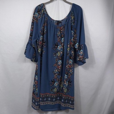 Three Hearts Women s Plus Size Floral Boho Dress Size 2X