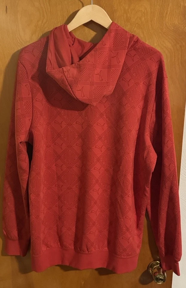 Moletom com capuz masculino Puma laranja grande - Imagem 4 de 4