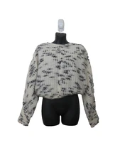 & Other Stories Size Small Mohair Wool Blend Sweater Cropped Marled Knit