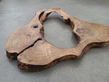 Live Edge Walnut Wood Slab for DIY and Epoxy Table, Ready to be Table 16" Oval