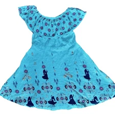 Disney Princess Elena of Avalor jumping beans teal and pink dress - sz 5 