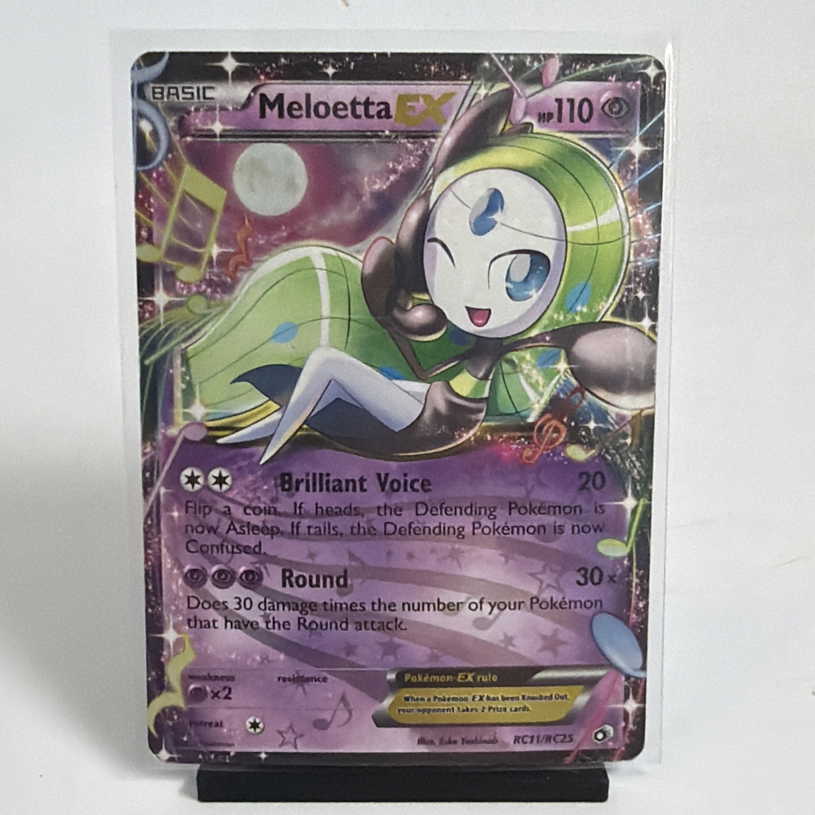 Meloetta EX RC11/RC25 Legendary Treasures Radiant Collection Pokemon TCG Card LP