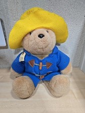 Vintage Paddington Bear Plush 30th Anniversary Eden Toys 1988 Distressed Korea