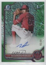 2022 Bowman Green Shimmer Refractor 65/99 Alejandro Hidalgo #CPA-AH Auto 0pl9