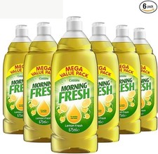 Morning Fresh Lemon Washing Up Liquid  Pack of 6 x675ml 3.45 per litre